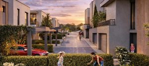 ENEA Residence — вътрешната улица между къщите
